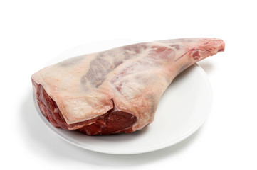 raw leg of lamb