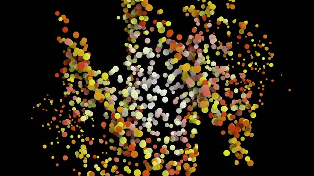 wonderful video animation with moving bubbles
