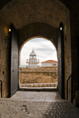 Porta del castell de Peniscola.