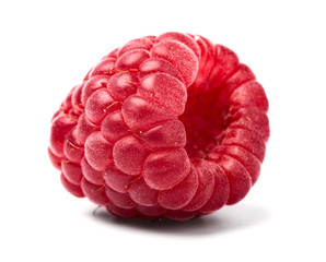 raspberry on white
