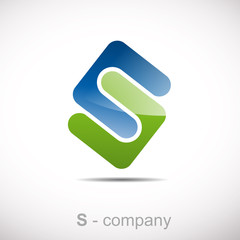 Logo letter S, environment # Vector