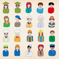 Occupations Icon Set