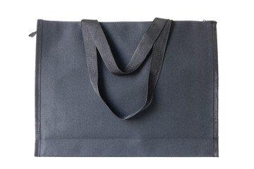 black shopping bag on white background