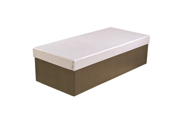 cardboard box on white background