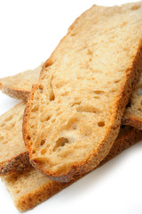 The cut bread