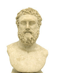 Fototapeta na wymiar Filozof, portret filozofa greckiego marmuru