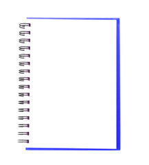 isolated notebook on white.