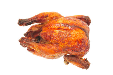 Roasted Chicken Isolated On White Background