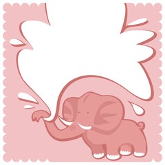 Newborn Baby Girl Congratulation Greeting Card