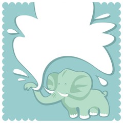 Newborn Baby Boy Congratulation Greeting Card