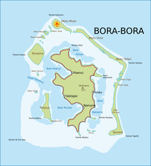Bora-Bora Tahiti - obrazy, fototapety, plakaty