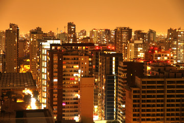 Fototapeta na wymiar Panorama von Santiago de Chile