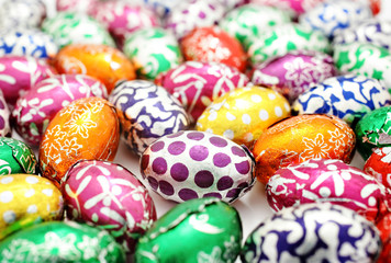 Colorful easter egg background