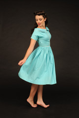 A pretty young pin up girl.