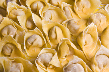 Homemade Italian typical pasta for the Christmas day -Ravioli