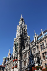 Fototapeta na wymiar New Town Hall (Neues Rathaus) in Munich, Germany