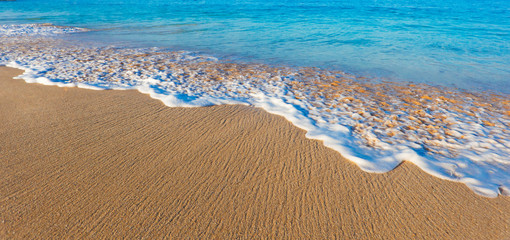 Wave Washing on Sand, Tropical Beach