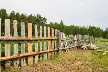 Fototapeta na wymiar Wooden fence