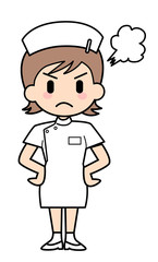Nurse is angry