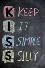 Fototapeta premium KISS acronym