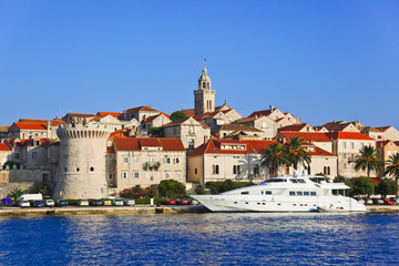 Obraz premium Miasto Korcula w Chorwacji