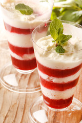 dessert with berries