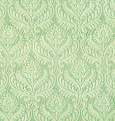 Textile baroque vert.