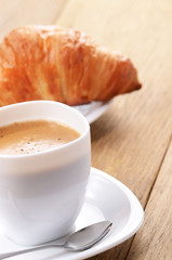 Coffee with croissants