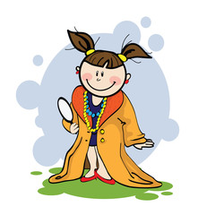 girl looks like mommy