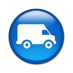 Boton brillante furgoneta de reparto