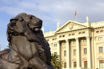 Columbus Monument in Barcelona, Spain
