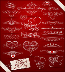 Decorative elements on Valentine's Day © Maksim Pasko