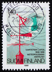 Postage stamp Finland 1987 Meteorological instruments