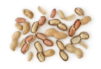 Peanuts Isolated on White