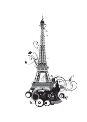 Photo sur Plexiglas Illustration Paris La tour