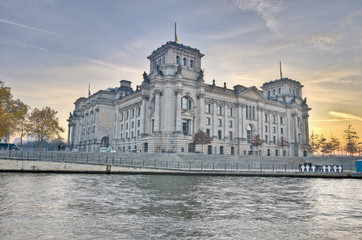 Fototapeta na wymiar The Bundestag at Berlin, Germany