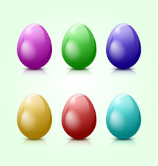 Colored Easter eggs