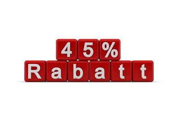 45 % Rabatt