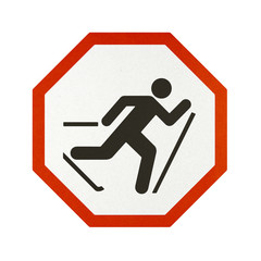 Traffic sign recycled paper