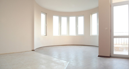 Empty newly painted room