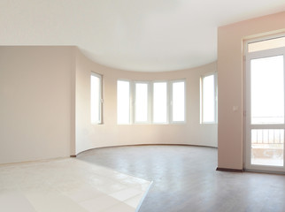 Empty newly painted room