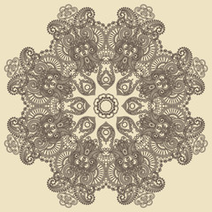 Circle ornament, ornamental round lace