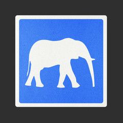 Traffic sign recycled paper