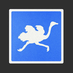 Traffic sign recycled paper