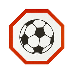 Obraz premium Traffic sign recycled paper