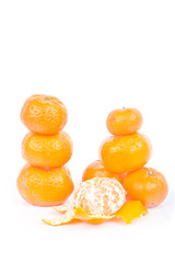 orange isolated on white background 