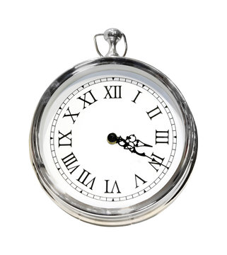 Silver clock