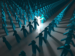 Obraz premium Stand Out From The Crowd