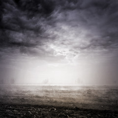 landscape with dramatic sky