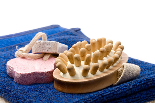 Towels, Brush And Pumice Stones